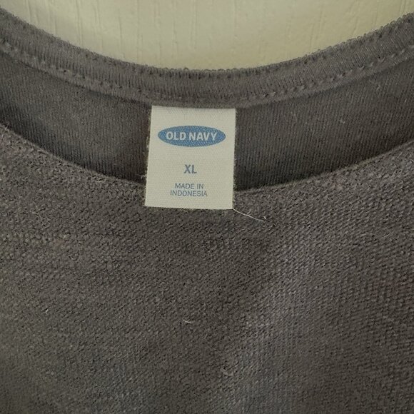 Old Navy Lightweight Textured Knit Tank Top Lounge Black Size XL NEW - Picture 4 of 5